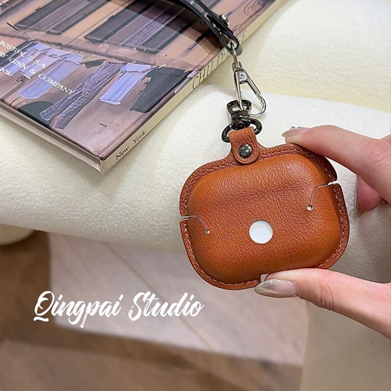 Faux Leather AirPods / Pro Earphone Case Skin / Strap / Set