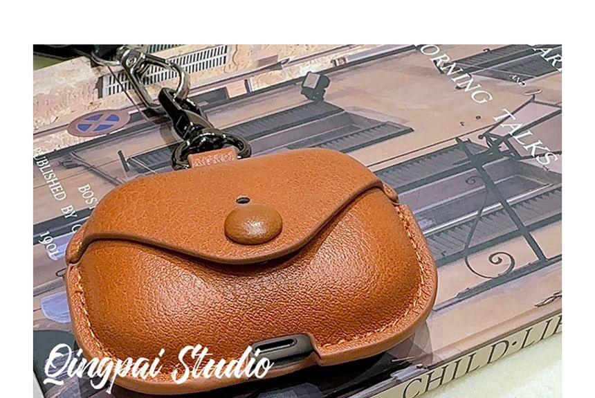 Faux Leather AirPods / Pro Earphone Case Skin / Strap / Set