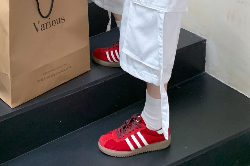 Mid Rise Washed Capri Wide Leg Cargo Jorts