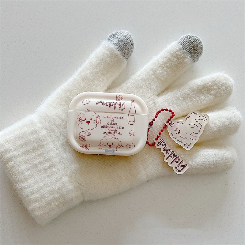 Dog AirPods / Pro Earphone Case Skin with Charm