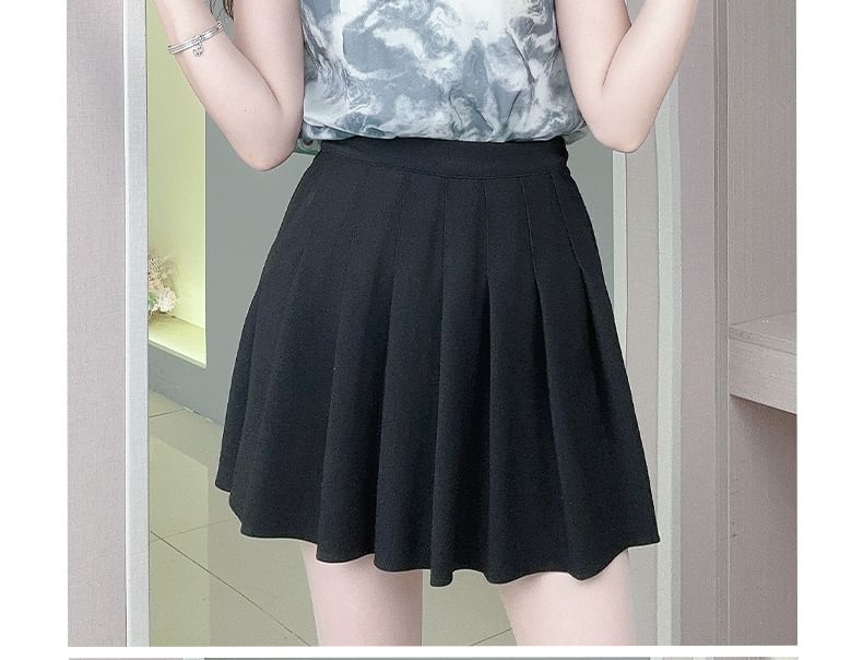 Tie-Dye Cap-Sleeve Lace-Trimmed Blouse