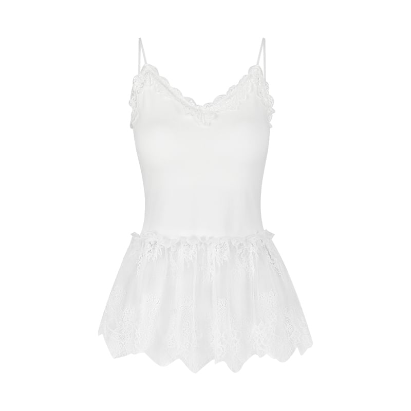 Lace V-Neck Camisole Top