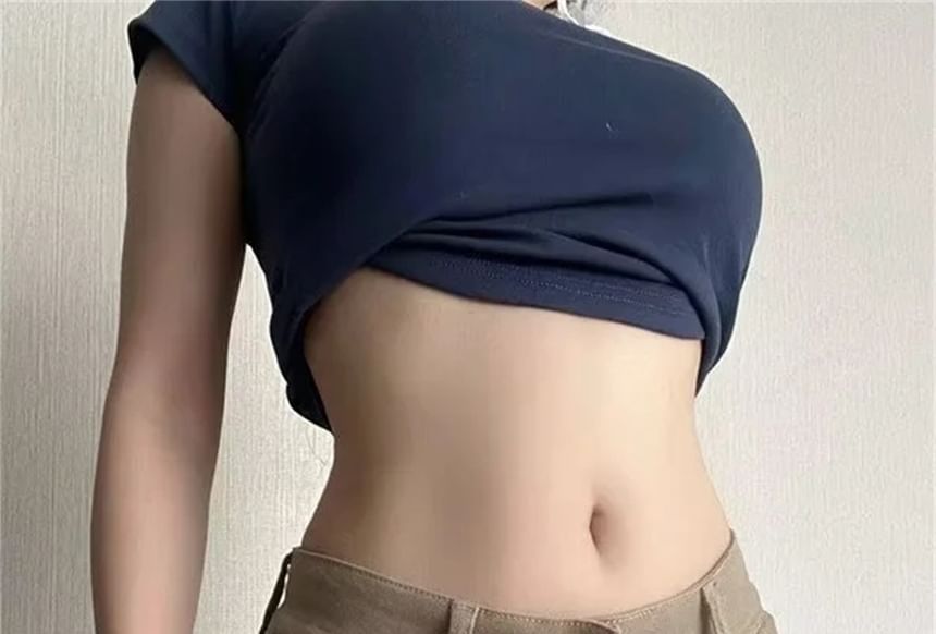 Low Rise Denim Hot Pants