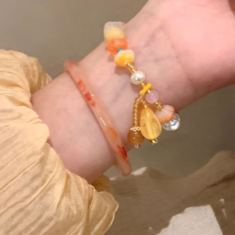 Set: Gemstone Bracelet + Bangle