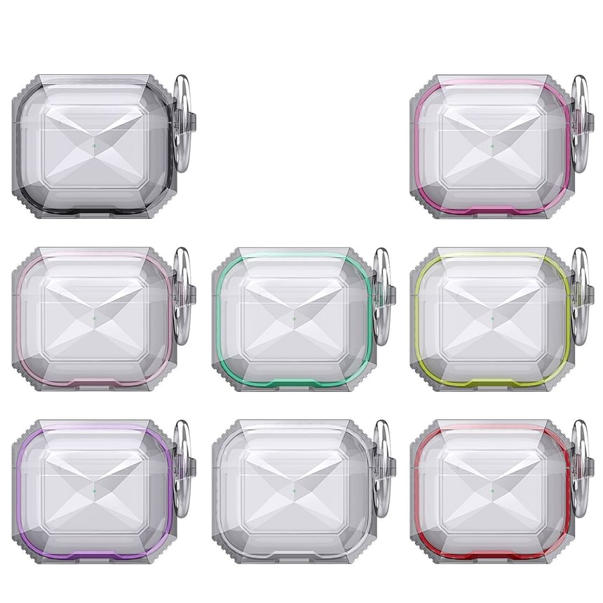 / Cut Earphone Transparent Diamond Skin Case Pro AirPods