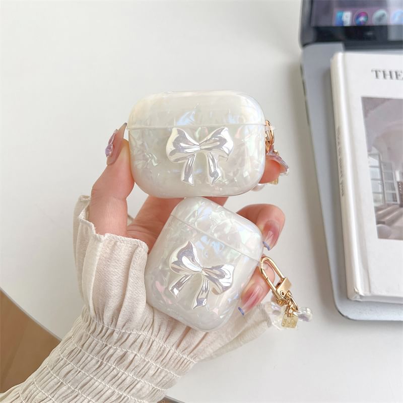 Bow AirPods / Pro Earphone Case Skin with Charm