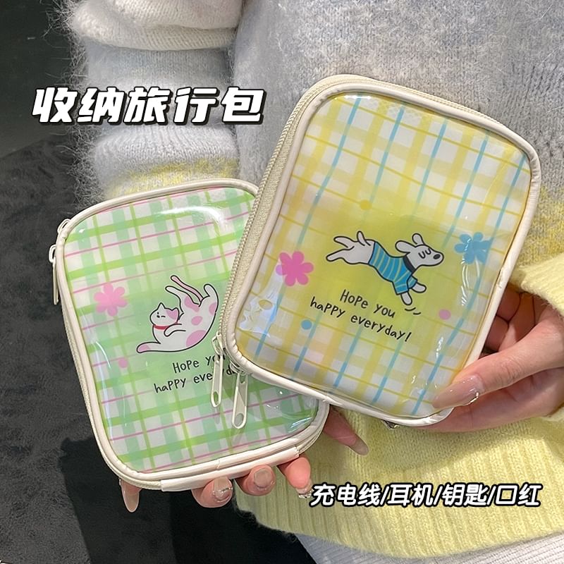 Animal Plaid PVC Makeup Bag (Various Designs)