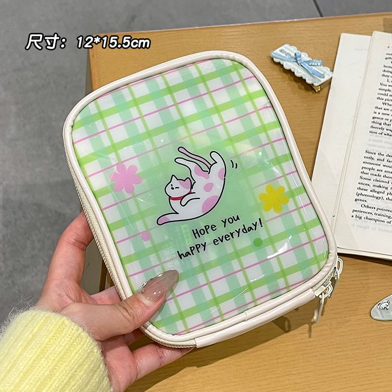 Animal Plaid PVC Makeup Bag (Various Designs)