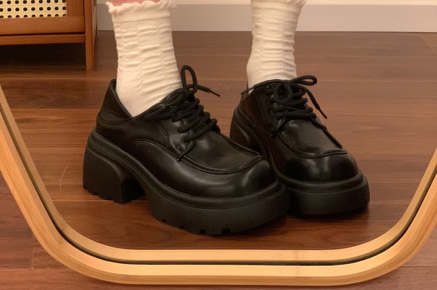 Faux Leather Brogue Lace Ups (Various Designs)