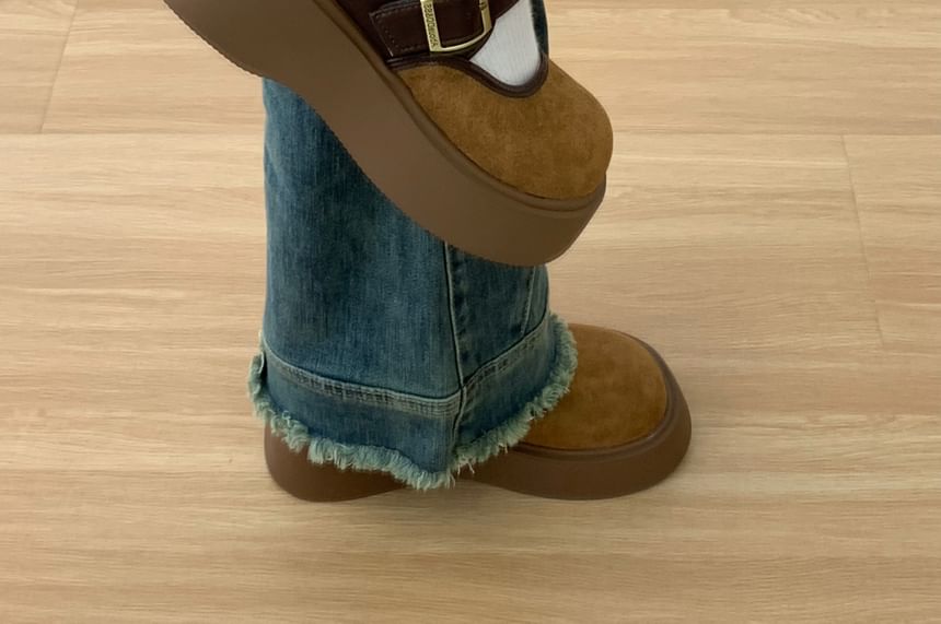 Faux Leather Mary Jane Shoes