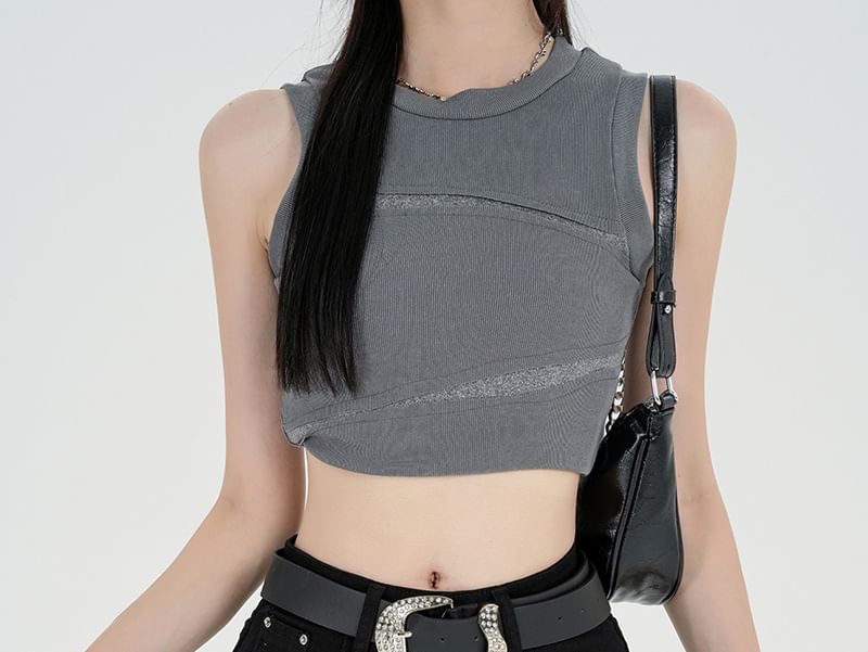 Set: Mid Rise Plain Denim Hot Pants + Belt