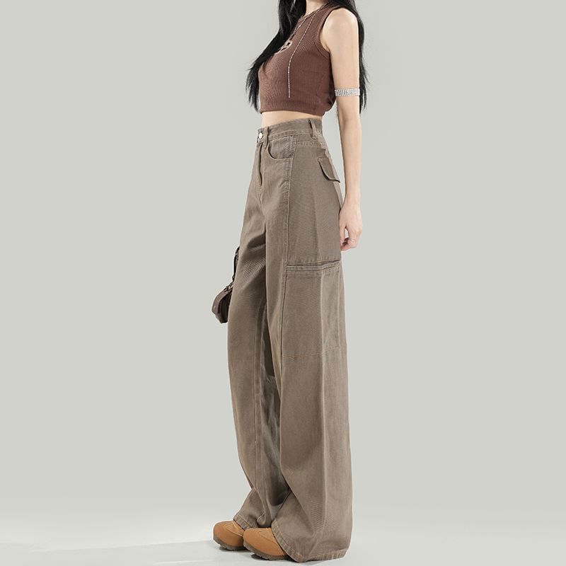 High Waist Baggy Cargo Pants (Various Designs)