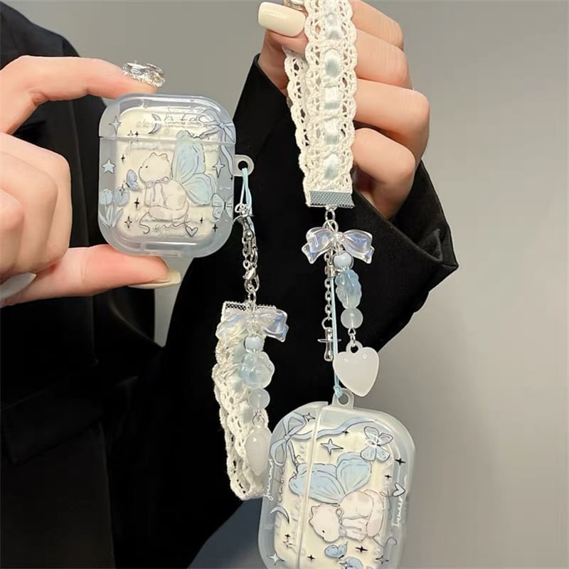 Pro Cat AirPods Earphone Set Skin Case / Charm