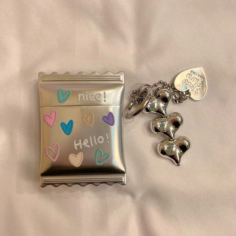 Heart AirPods / Pro Earphone Case Skin with Charm