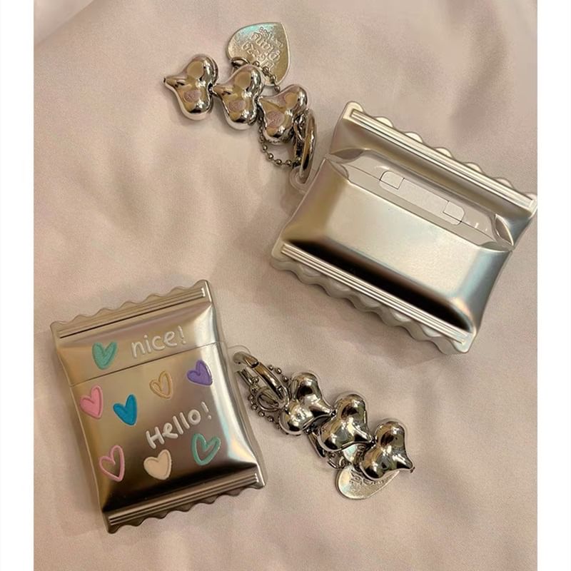 Heart AirPods / Pro Earphone Case Skin with Charm