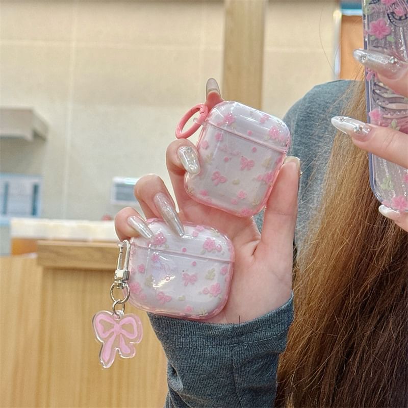 Bow AirPods / Pro Earphone Case Skin / Charm / Set