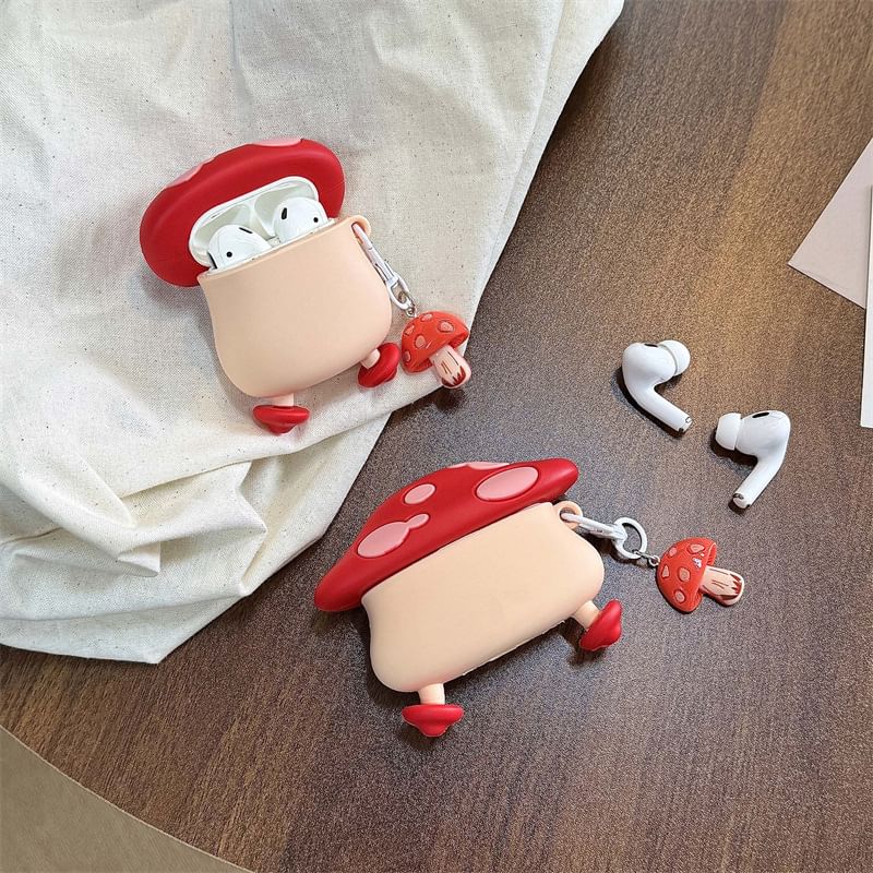 Mushroom AirPods / Pro Earphone Case Skin / Charm / Set