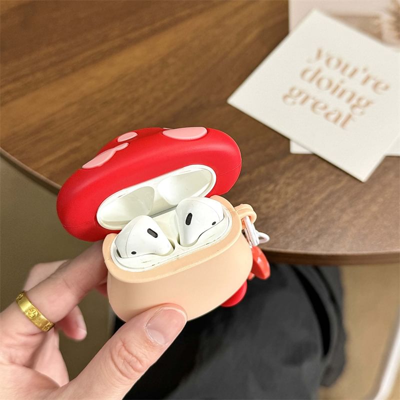 Mushroom AirPods / Pro Earphone Case Skin / Charm / Set