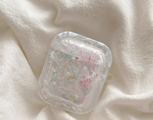 Butterfly AirPods / Pro Earphone Case Skin / Charm / Set