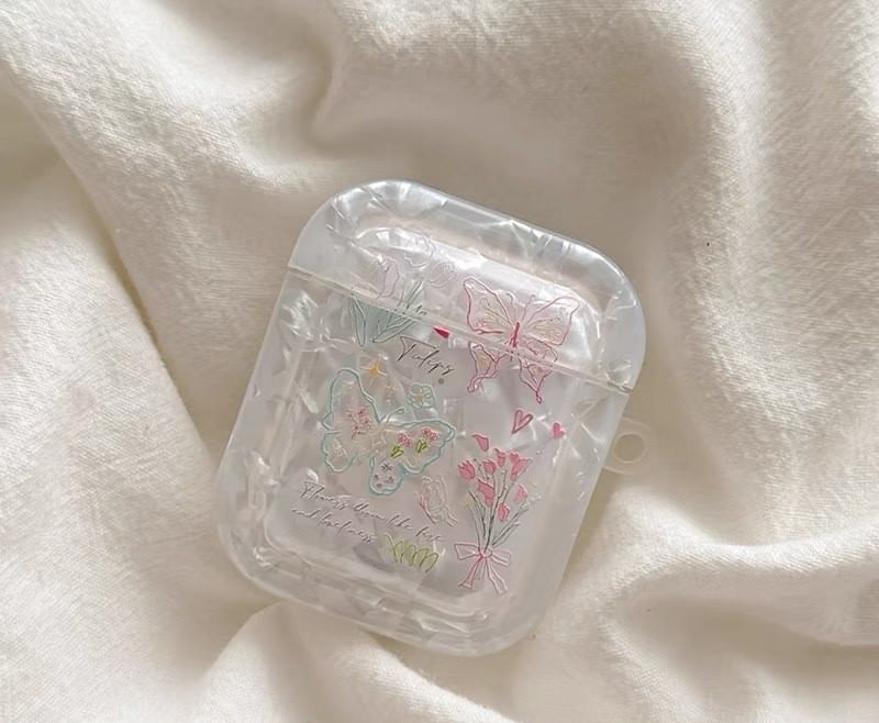 Butterfly AirPods / Pro Earphone Case Skin / Charm / Set