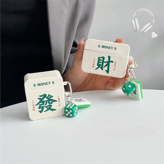 Mahjong AirPods / Pro Earphone Case Skin with Charm