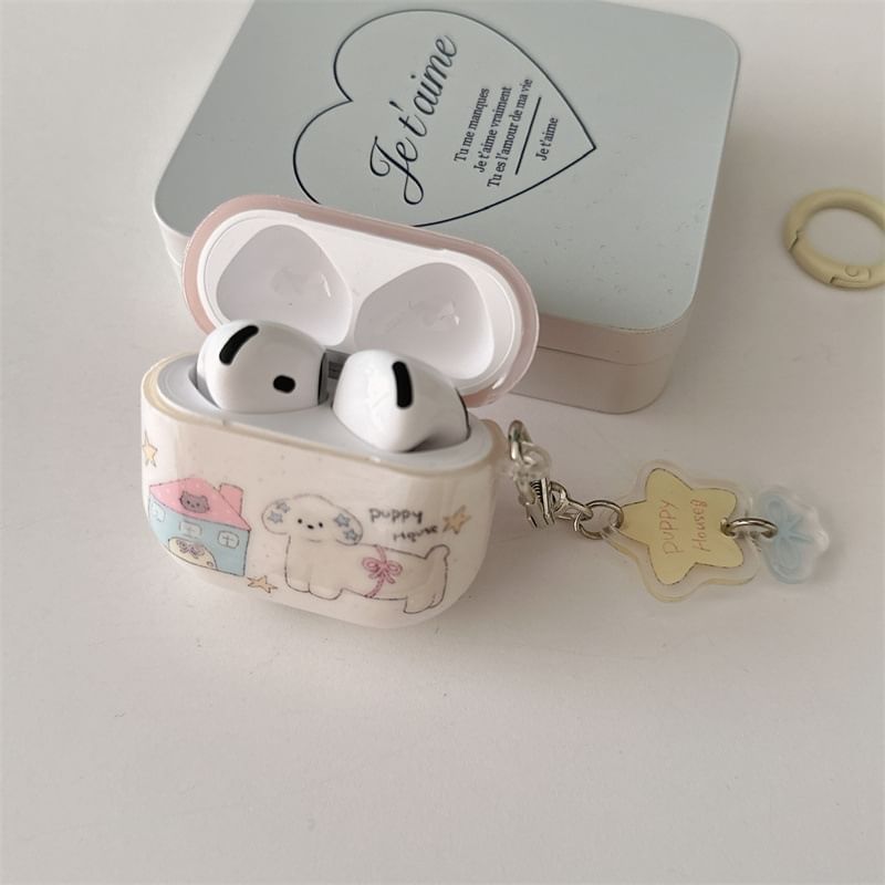 Dog Apple AirPods / Pro Earphone Case Skin / Charm / Set