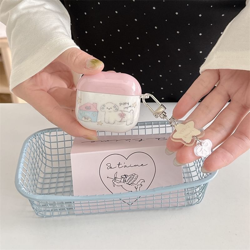 Dog Apple AirPods / Pro Earphone Case Skin / Charm / Set