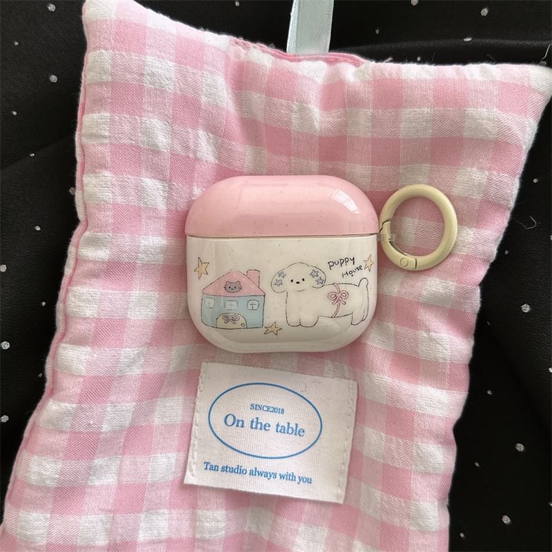 Dog Apple AirPods / Pro Earphone Case Skin / Charm / Set