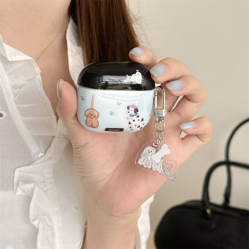 Dog Apple AirPods / Pro Earphone Case Skin / Charm / Set