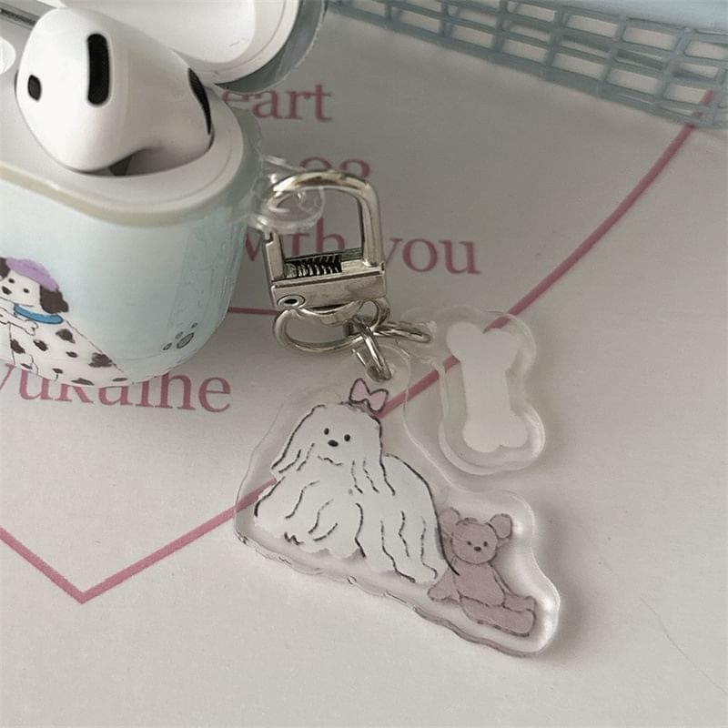 Dog Apple AirPods / Pro Earphone Case Skin / Charm / Set