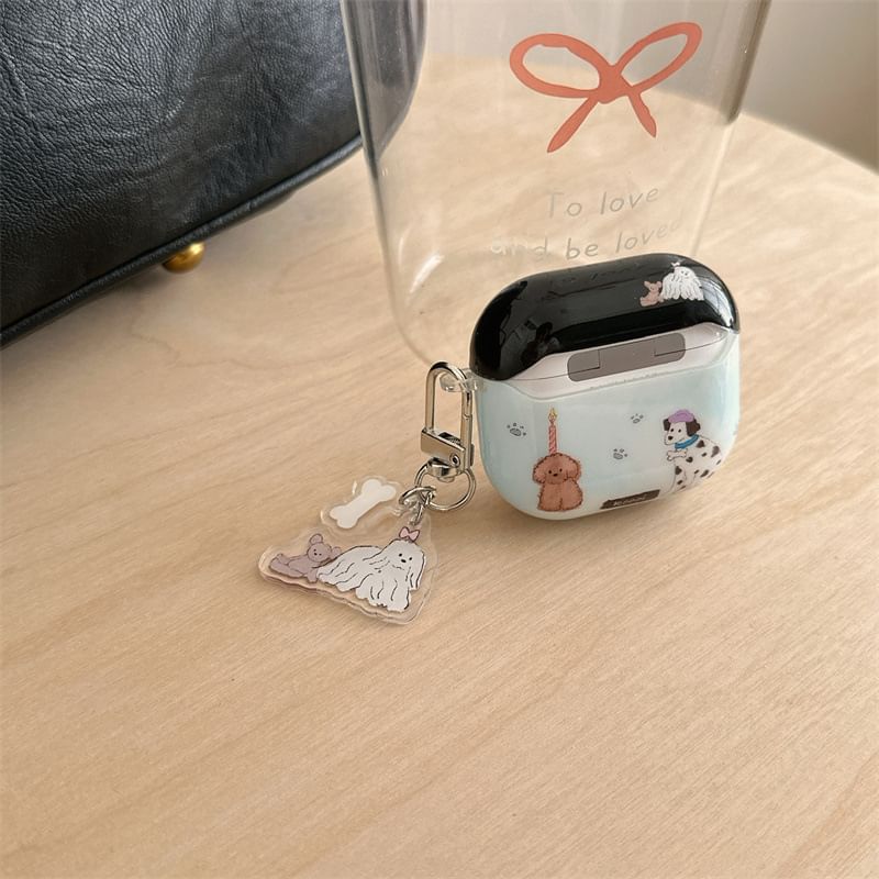 Dog Apple AirPods / Pro Earphone Case Skin / Charm / Set