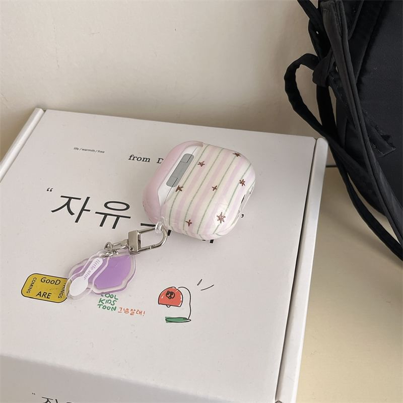 Star Striped Apple AirPods / Pro Earphone Case Skin / Charm / Set
