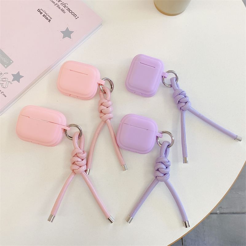 Plain Strap Skin Earphone AirPods / Faux Case Leather Pro with