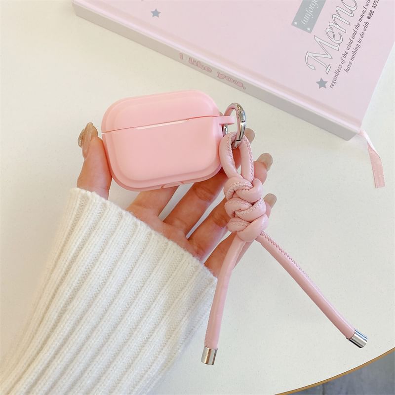 Plain Strap Skin Earphone AirPods / Faux Case Leather Pro with