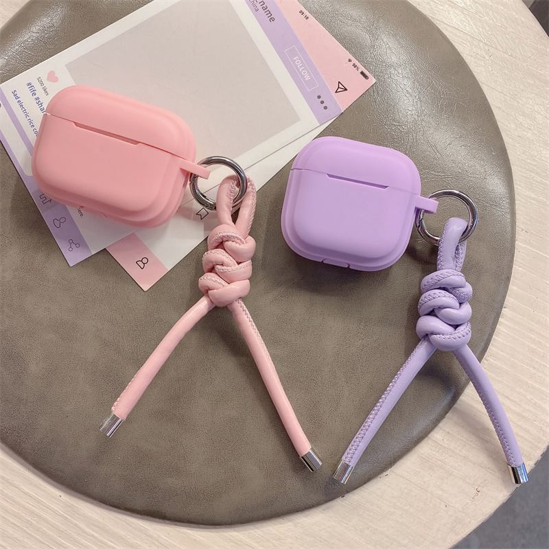 Plain Strap Skin Earphone AirPods / Faux Case Leather Pro with