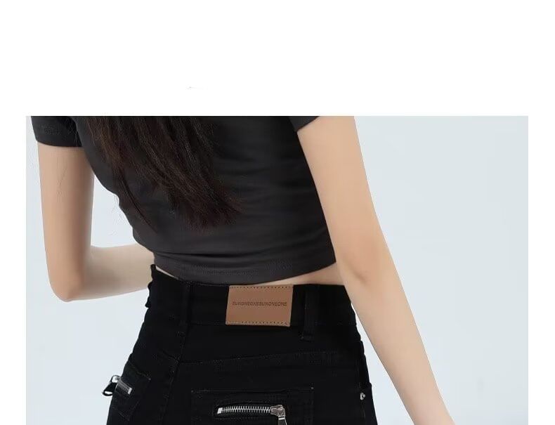 High Waist Denim Shorts