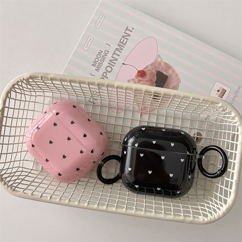 AirPods Heart Print Case