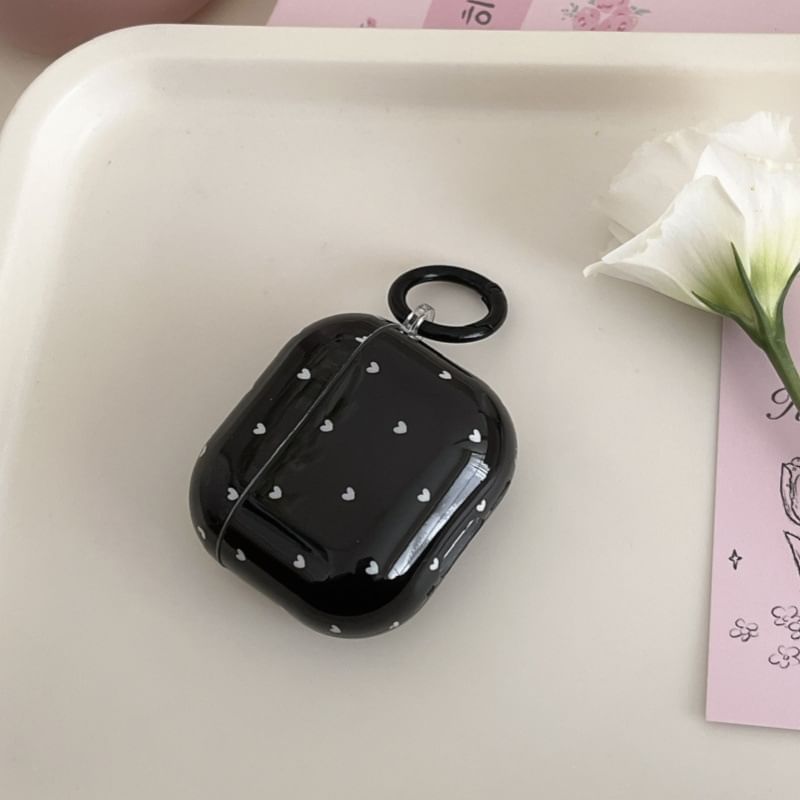 AirPods Heart Print Case
