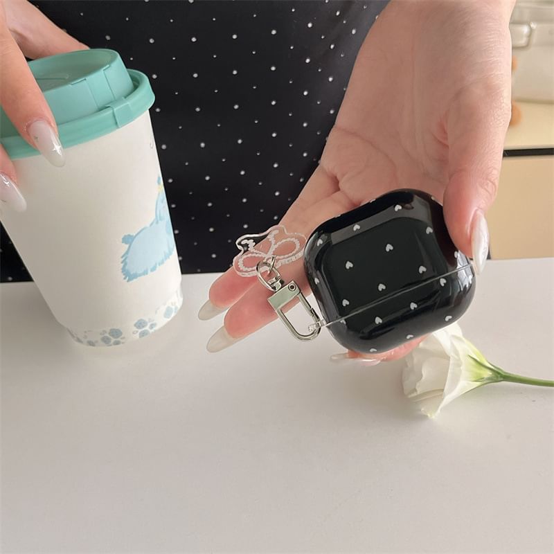 AirPods Heart Print Case