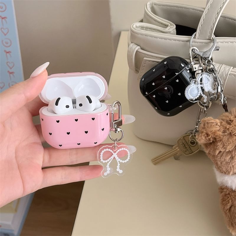 AirPods Heart Print Case