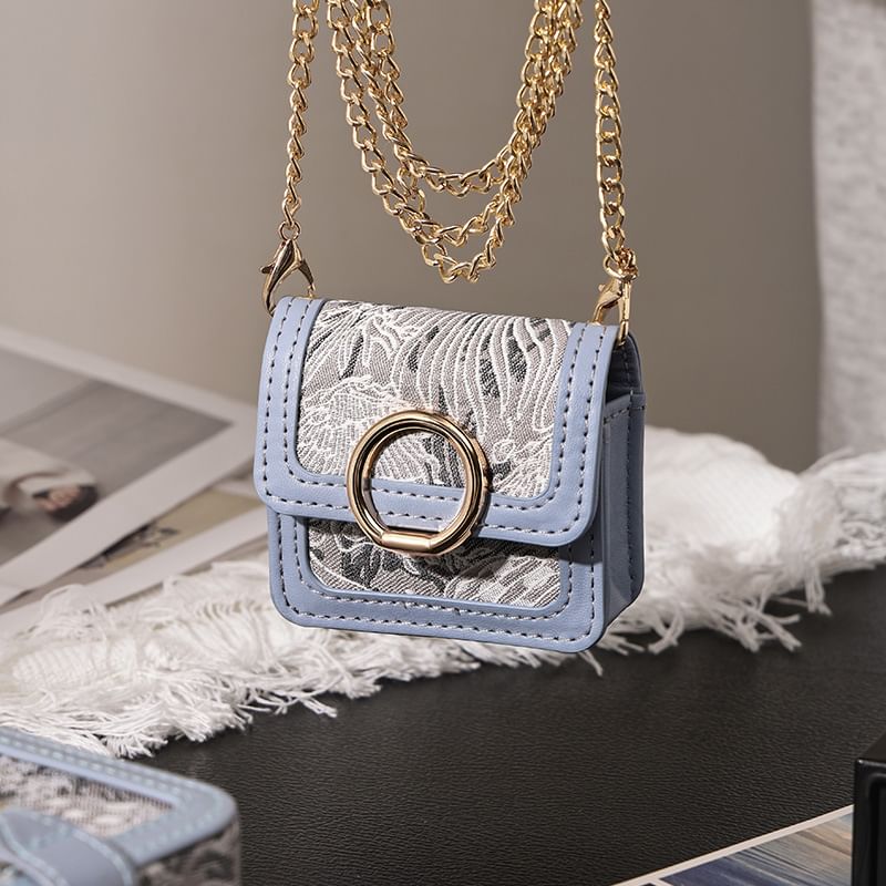 Chain Strap Jacquard AirPods Earphone Case Skin