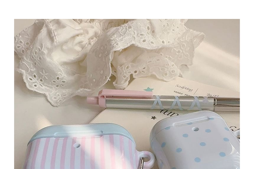 Set: Patterned Airpods / Pro Earphone Case + Charm