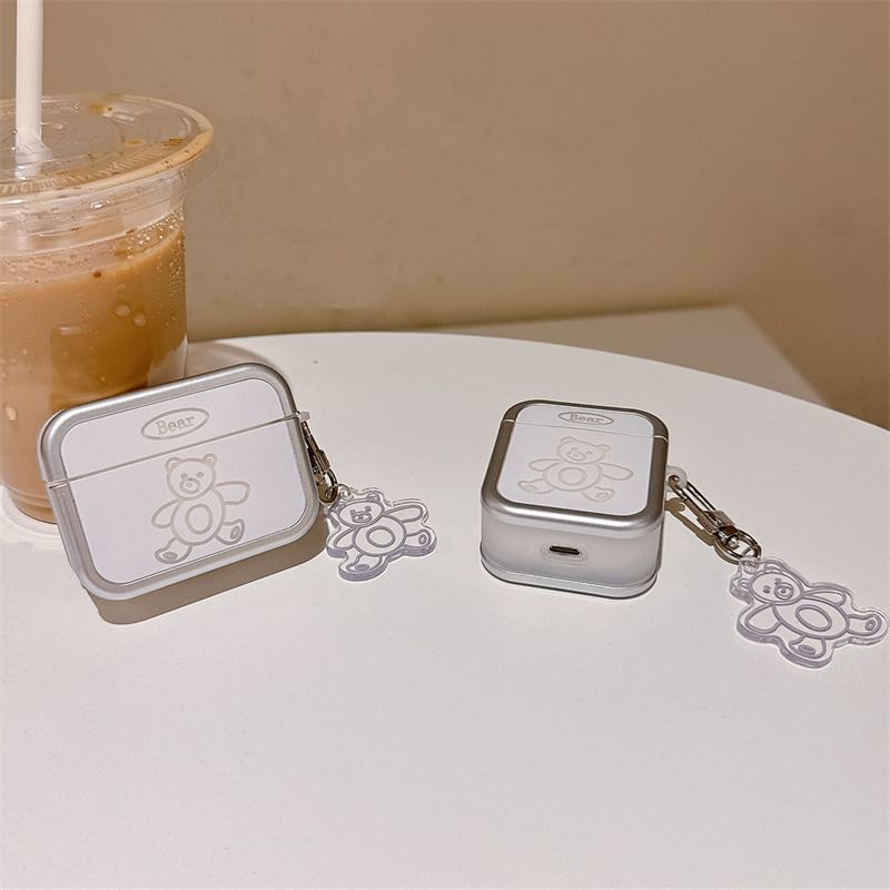 Bear Apple AirPods / Pro Earphone Case Skin with Charm