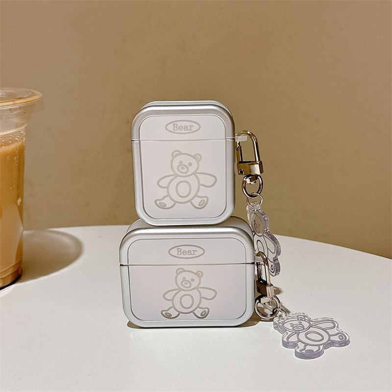 Bear Apple AirPods / Pro Earphone Case Skin with Charm