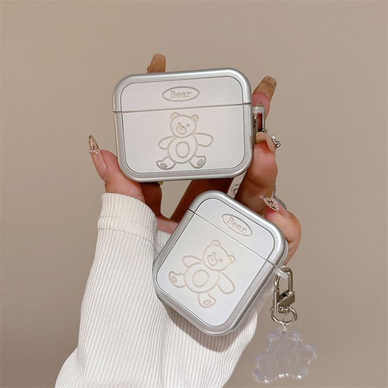 Bear Apple AirPods / Pro Earphone Case Skin with Charm