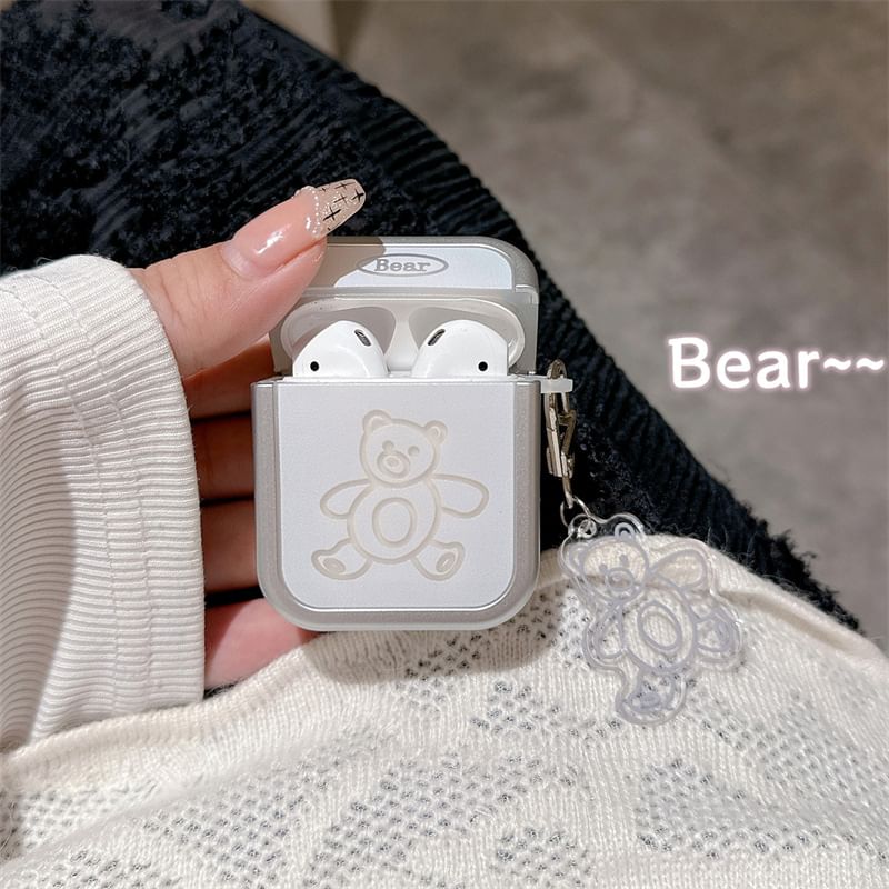 Bear Apple AirPods / Pro Earphone Case Skin with Charm