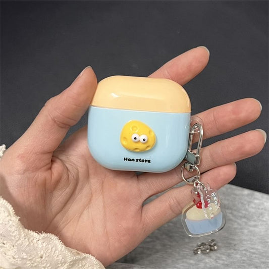 Cheese Apple AirPods / Pro Earphone Case Skin with Cake Charm