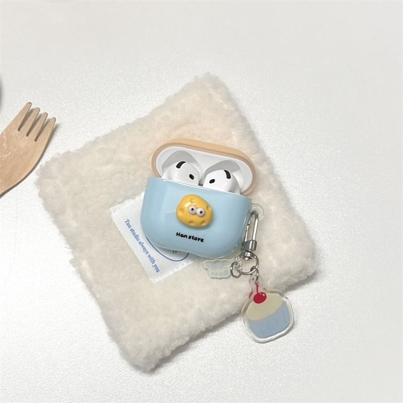 Cheese Apple AirPods / Pro Earphone Case Skin with Cake Charm
