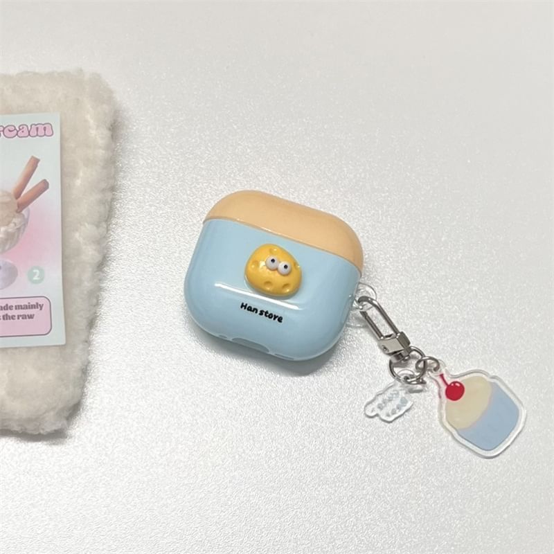 Cheese Apple AirPods / Pro Earphone Case Skin with Cake Charm