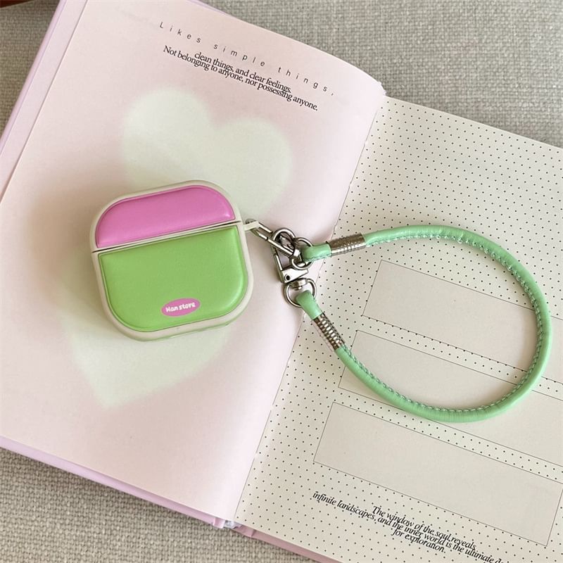 Color Block Apple AirPods / Pro Earphone Case Skin / Strap / Set